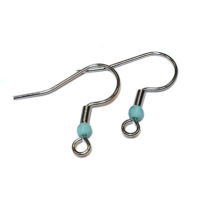 Afro hook with colored ball surgical steel
