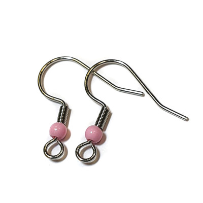 Afro hook with colored ball surgical steel