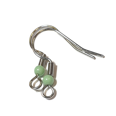 Afro hook with colored ball surgical steel