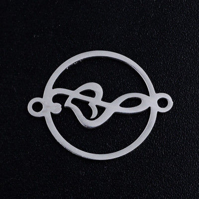 Connector treble clef surgical steel