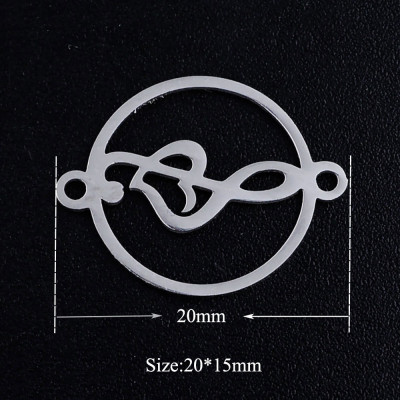 Connector treble clef surgical steel