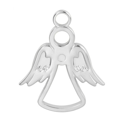 Angel pendant 3 color variants surgical steel