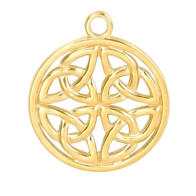 Přívěsek kolečko s ornamentem 3 barevné varianty chirurgická ocel