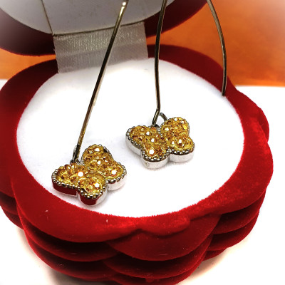 Surgical steel butterfly earrings