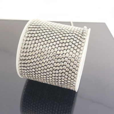 Borta chain with strass stones width 2 or 3 mm surgical steel