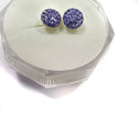 Puset earrings AG 925/1000 Tanzanite 7mm