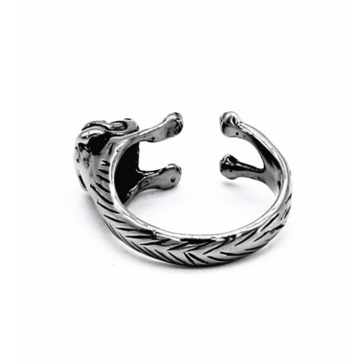 Surgical steel bulldog ring