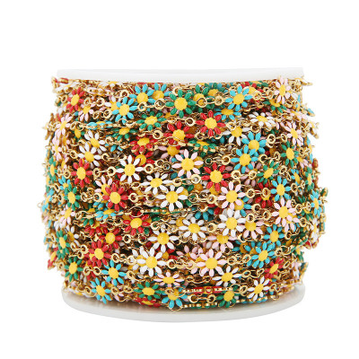 Řetízkovina s kytičkami výběr ze 4 variant chirurgická ocel