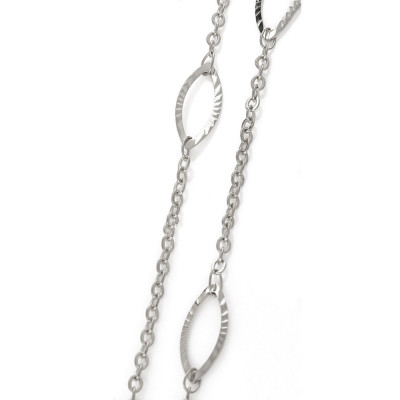 Chain link with EYE - 2 color variants surgical steel