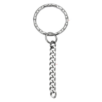 Key ring with chain surgical steel