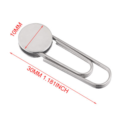 Office clip with flat surgical steel