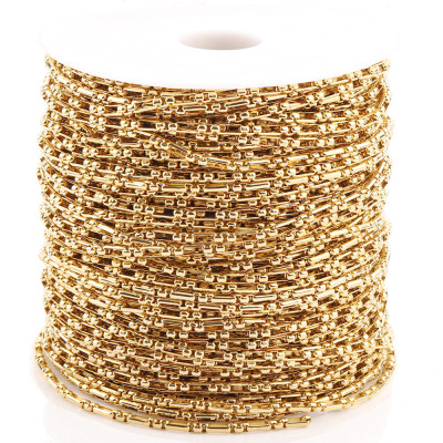 Řetízek s dlouhými články a box očky ocel dvě varianty