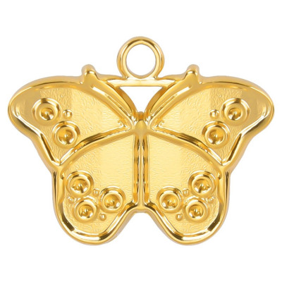 Butterfly pendant, 3-color variants, surgical steel