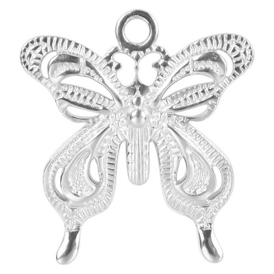 Butterfly pendant three color combinations surgical steel