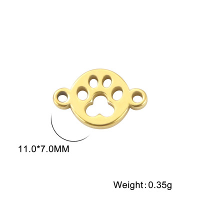 SMALL PAW connector, surgical steel, two color options