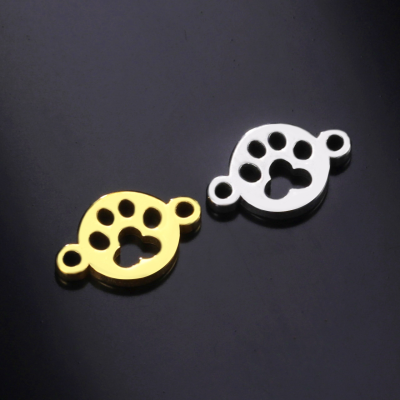 SMALL PAW connector, surgical steel, two color options
