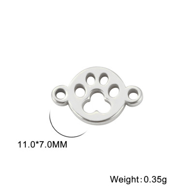 SMALL PAW connector, surgical steel, two color options