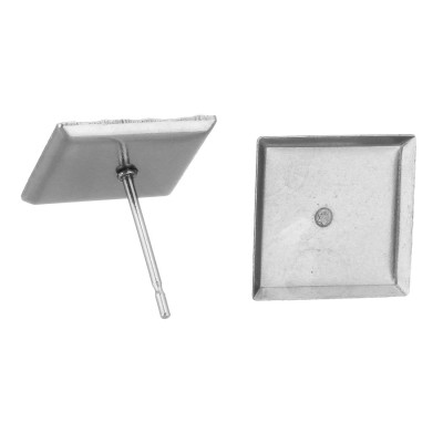 Surgical steel square case 6 x 6mm