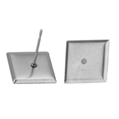 Surgical steel square case 6 x 6mm