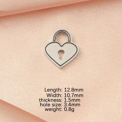 Surgical steel lock pendant