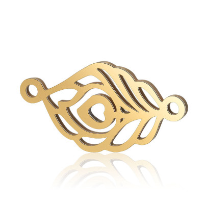 Connector cut leaf from surgical steel two combinations