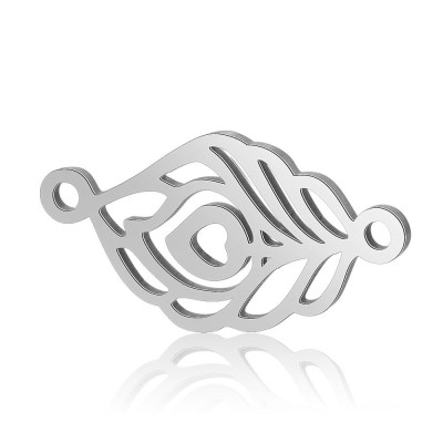 Connector cut leaf from surgical steel two combinations