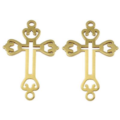 Prohnutý konektor křížek prořezávaný jetelové ukončení ramen