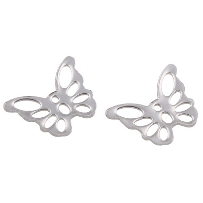 Surgical steel cut-through bow tie connector