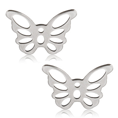 Surgical steel cut-through bow tie connector