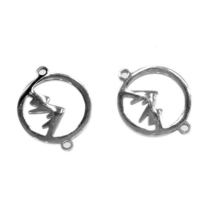 Konektor kolečko s horami chirurgická ocel dvě varianty