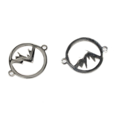 Connector wheel with mounts surgical steel two variants