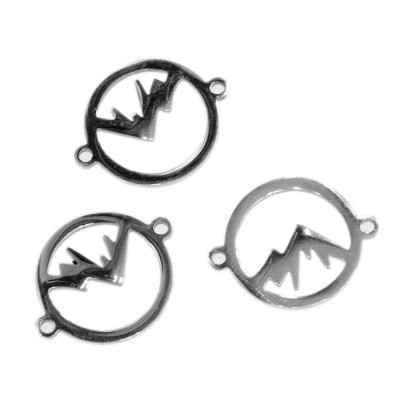 Connector wheel with mounts surgical steel two variants