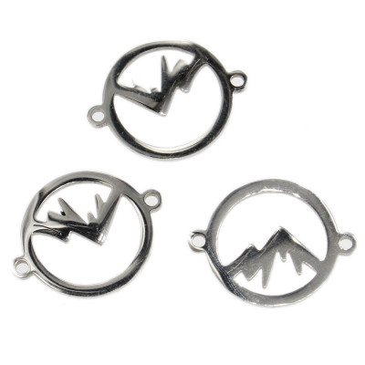 Connector wheel with mounts surgical steel two variants