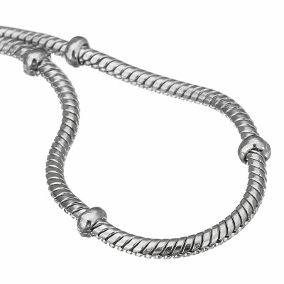 1.2mm thick surgical steel tube with decorative ring