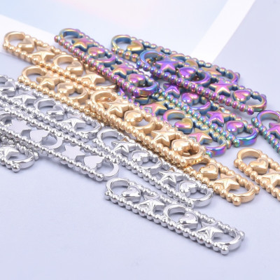 Konektor velká destička se symboly chirurgická ocel 3 varianty