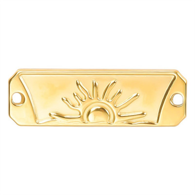 Connector plate with sun, surgical steel, 3 variants