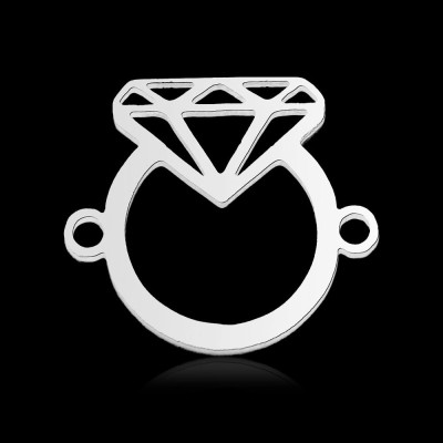 Connector ring surgical steel