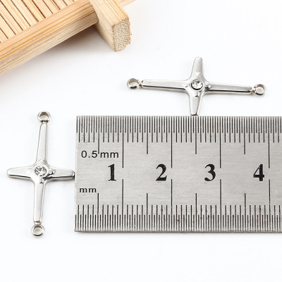 Surgical steel cross connector