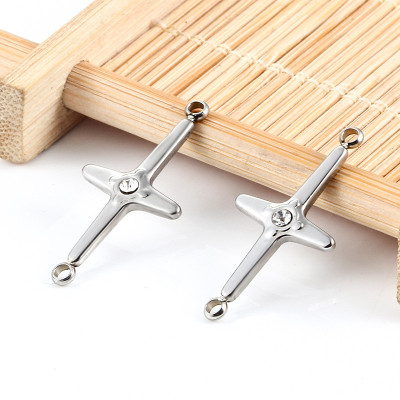 Surgical steel cross connector