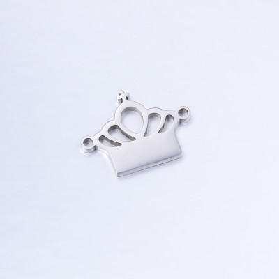 Connector CROWN WITH CROSS surgical steel
