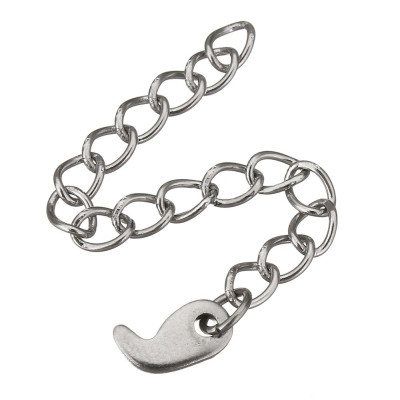 Adjusting chain with decorative stainless steel pendant
