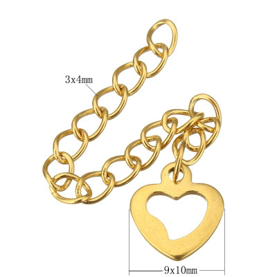 Adjustment chain in gold galvanized stainless steel