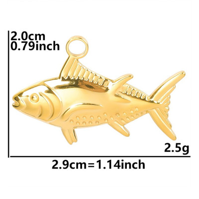 Přívěsek tuňák tři barevné varianty chirurgická ocel