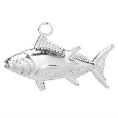 Tuna pendant three color variants surgical steel