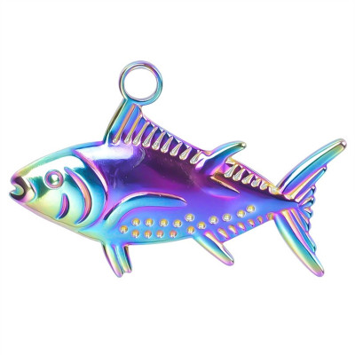 Přívěsek tuňák tři barevné varianty chirurgická ocel