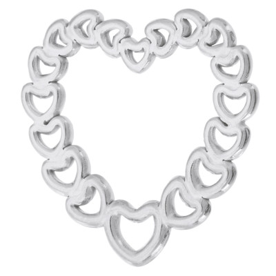 Heart pendant surgical steel 5 color options surgical steel