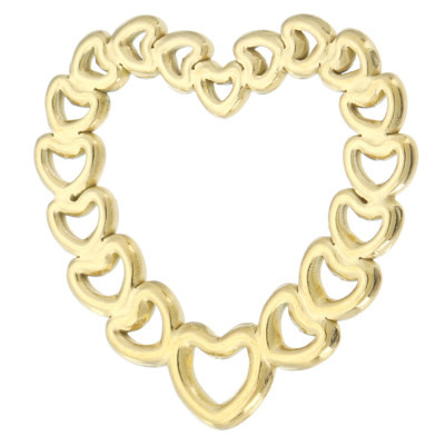 Heart pendant surgical steel 5 color options surgical steel