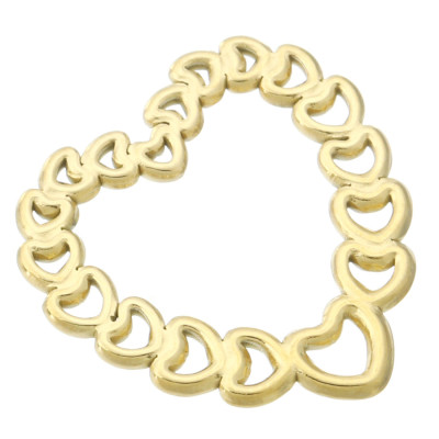 Heart pendant surgical steel 5 color options surgical steel