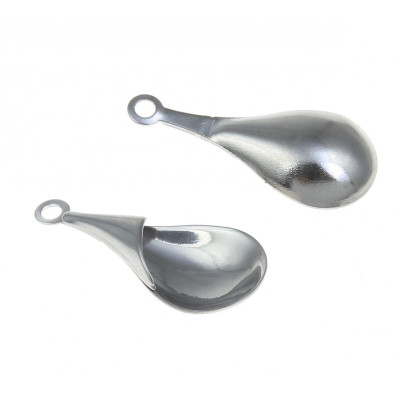 Drop pendant 25 x 11mm in surgical steel