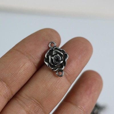 Surgical steel rosette connector